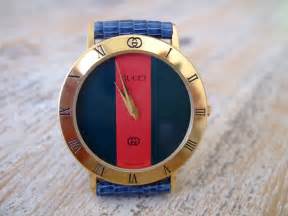 gucci vintage watch 3001 red and blue 80 s|[WTS] His and Hers Vintage Gucci 3000 3001 M and L.